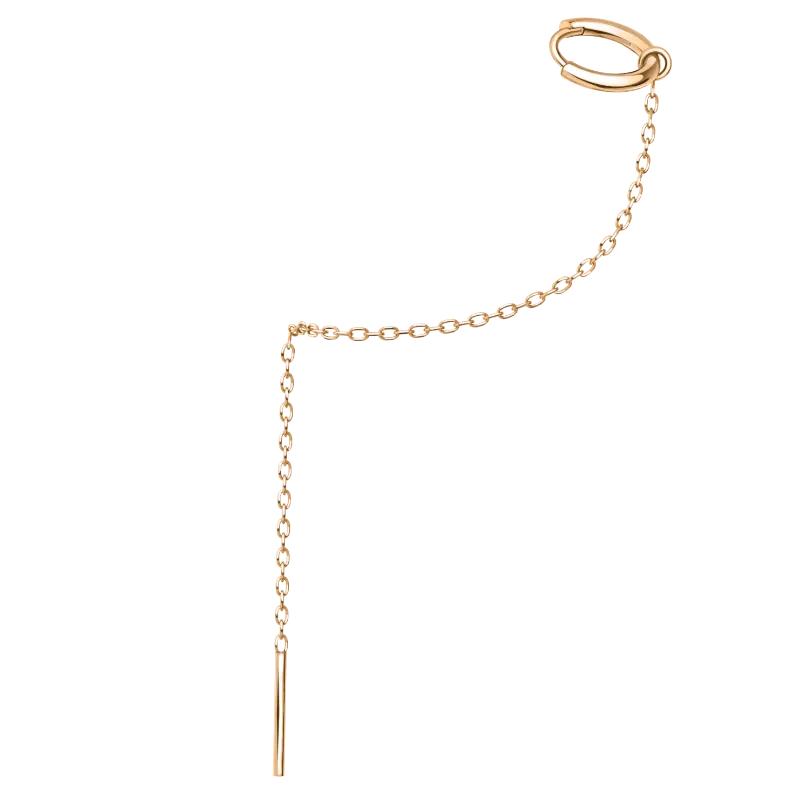 Серьга из золота 585 пробы