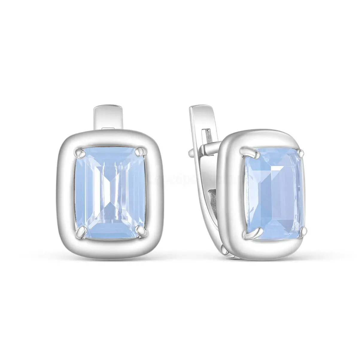 Серьги из серебра 925 пробы с криасталлами Swarovski